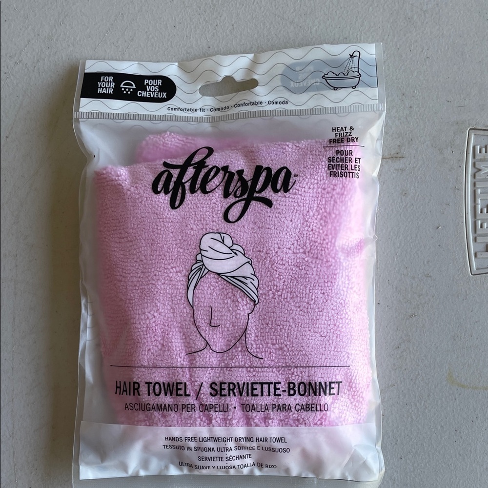 Afterspa Hair Towel - Pink